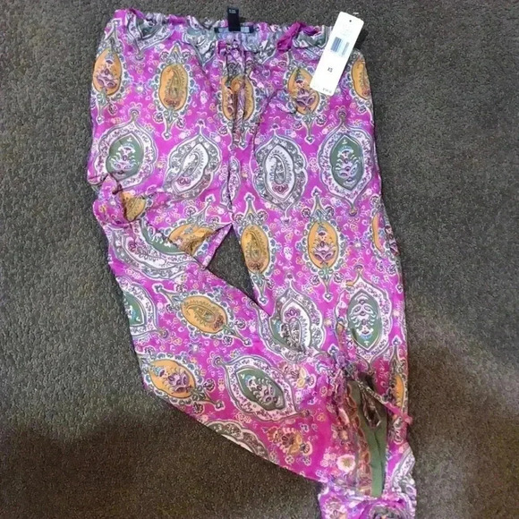 Ralph Lauren paisley pants XS, NWT - Picture 1 of 5